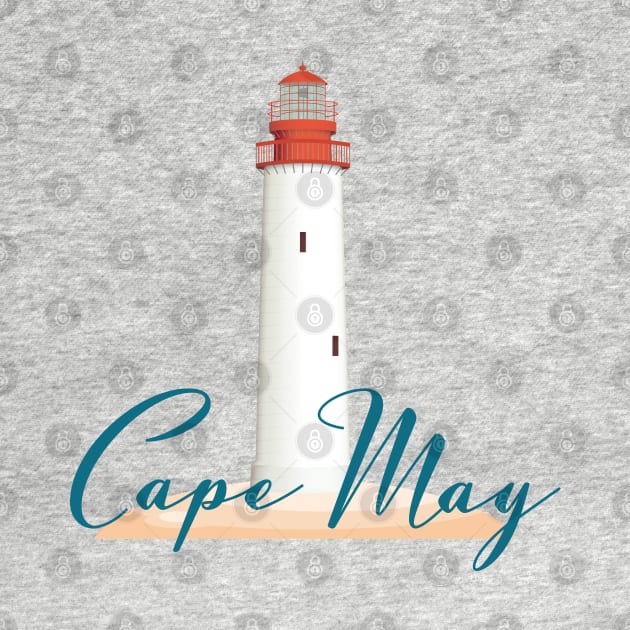 Cape May NJ Lighthouse on New Jersey Shore by sentinelsupplyco